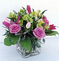 Image result for Small Glass Vase Flower Arrangements