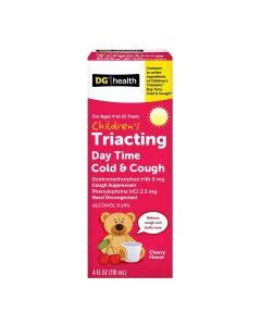 Buy DG Health Children Triacting Syrup Daytime Cold & Cough, 4 oz from ...