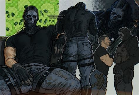 ghost and soap (call of duty and 1 more) drawn by umikochannart | Danbooru