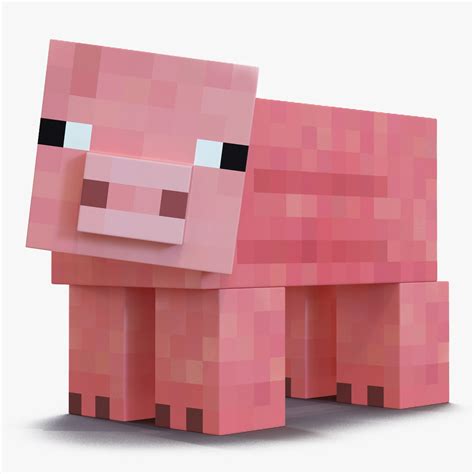 Minecraft pig rigged 3D - TurboSquid 1504565