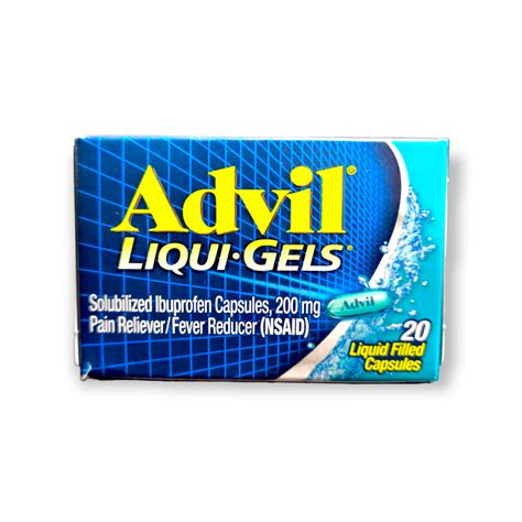 (USA) Advil Liqui Gels. Solubilized Ibuprofen Capsules. Pain Reliever ...