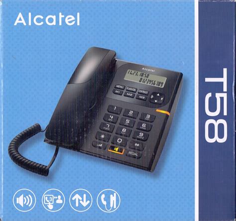 Alcatel T58 EX with Caller id (Black) : Amazon.in: Electronics