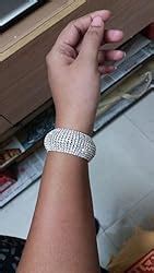 YouBella Jewellery Silver Plated Stylish Latest Crystal Bracelet Bangle ...