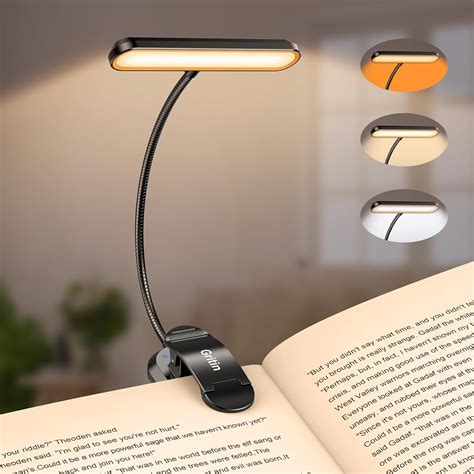 Gritin 19 LED Book Light, Reading Light Book Lamp for Reading at Night ...