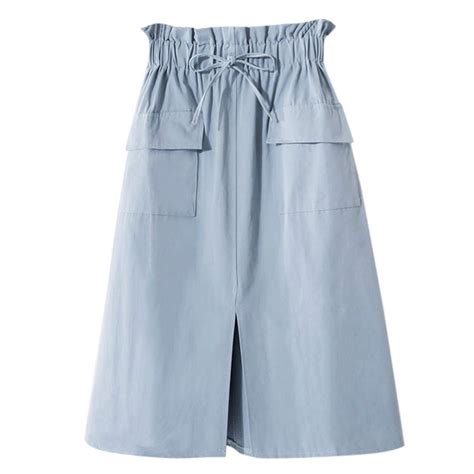 Buy Rosatro Womens Ladies High Waist Casual Denim Vintage Split ...