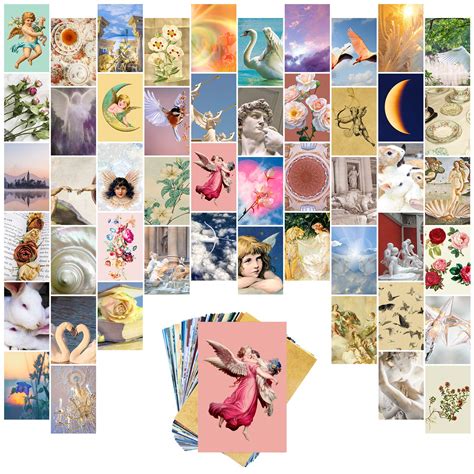 Woobee Angel Art Aesthetic Wall Collage Kit Cute Wall Art | Desertcart ...