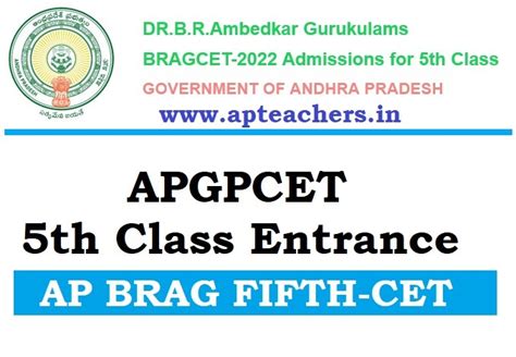 APGPCET/BRAG CET 5th Class Results Rank Cards Download 2023 Dr.BR ...