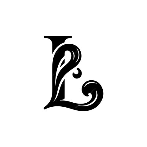 Letter L Silhouette with Floral Style A Unique Design for Elegant Branding | Premium AI ...