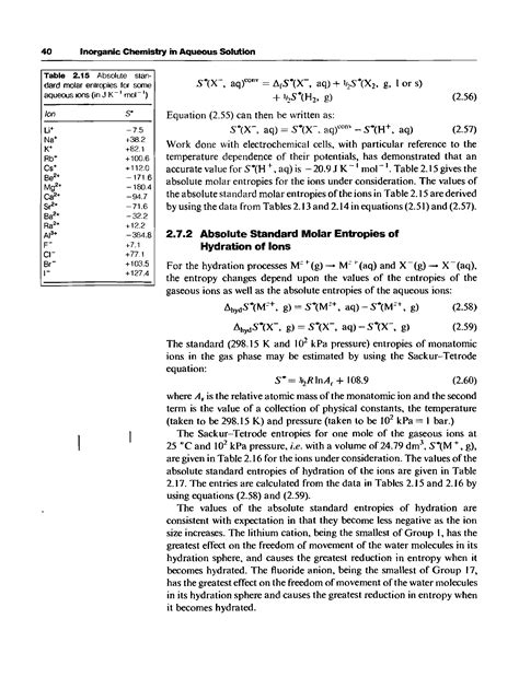 Standard molar entropy table - Big Chemical Encyclopedia