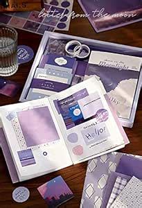 prewinx 346pcs Vintage Scrapbook Kit – Dreamland/Moonlight Theme with ...