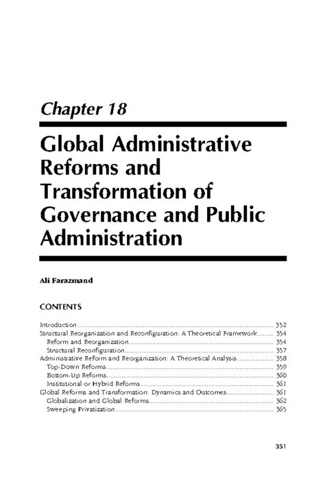 Chapter 18: Global Administrative Reforms in Governance & Public Admin ...