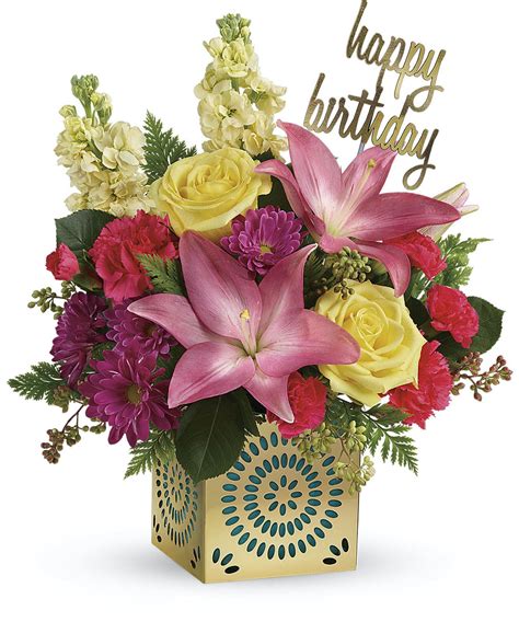 Blooming Birthday - As Shown | Happy birthday bouquet, Happy birthday ...