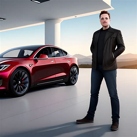 3D rendering of Elon Musk full body looking directly at the camera ...