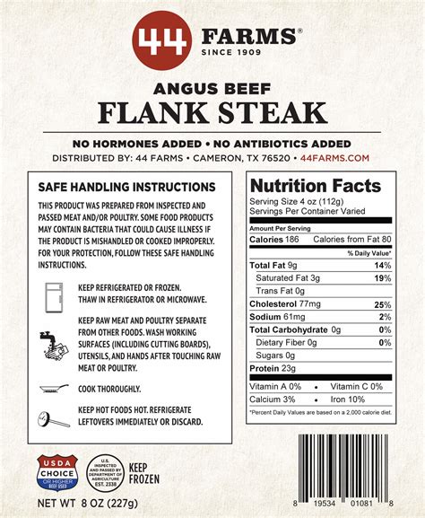 Buy USDA Choice Flank Steaks Online - Angus Beef Flank Steaks | 44 Farms