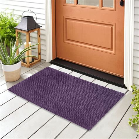 Buy Home Centre Radiance Purple Textured Rectangle Bath Mat - 40x60cm ...