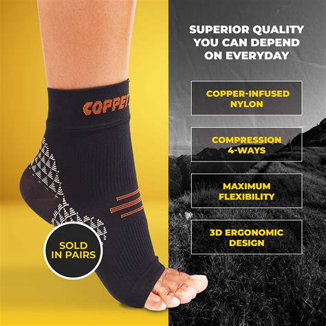 Foot Compression Sleeve - Plantar Fasciitis Socks for Arch Support ...