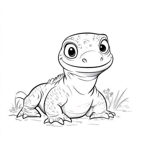 Drawings Of Komodo Dragons