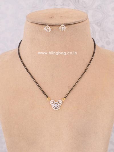 Latest designs in American Diamond Mangalsutras | Bling Bag