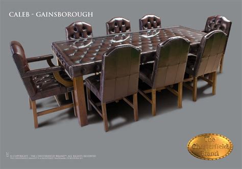 Esszimmer Chesterfield aus Leder mit Original Zertifikat in Lienen ...