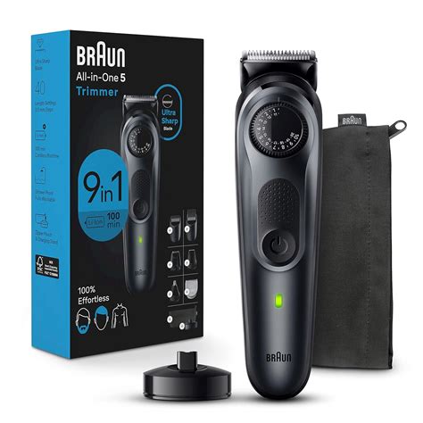 Braun All-in-One Style Kit Series 5 5490, 9-in-1 Trimmer for Men with ...