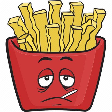 Cartoon, emoji, fast, food, french, fries, fry icon - Download on ...