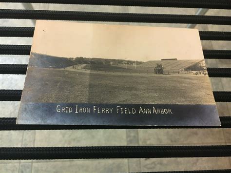 original circa 1900's FERRY FIELD MICHIAGN WOLVERINES FOOTBALL FIELD POSTCARD | #3877594123