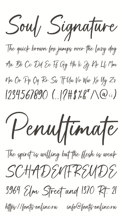 Soul Signature font - map of the soul font