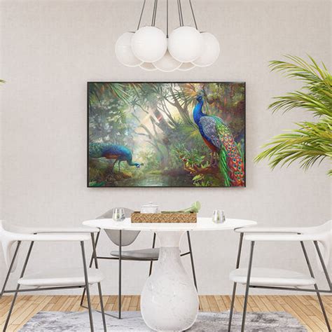 peacock artwork ,peacock painting canvas ,peacock wall painting ...