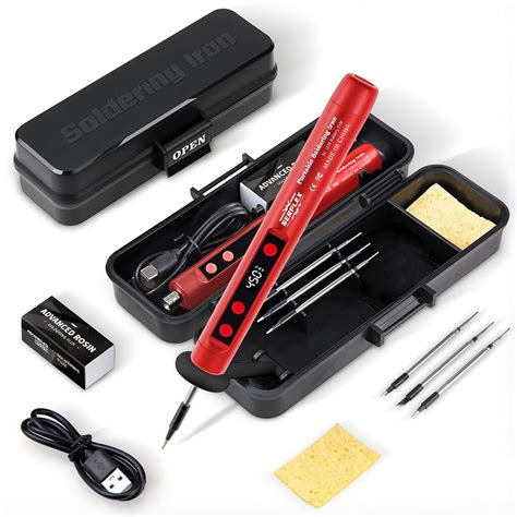 15W Cordless Rechargeable Soldering Iron for Electronics | Serplex ...