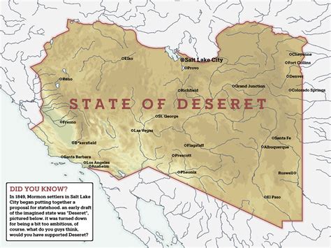 The Proposed State of Deseret : r/imaginarymaps