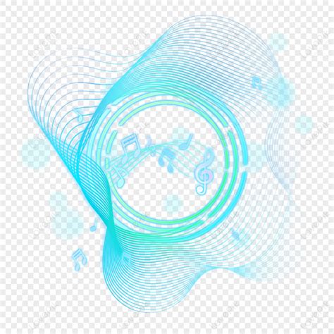 Blue Aperture Light Effect Music Symbol,music Symbols,halo PNG ...
