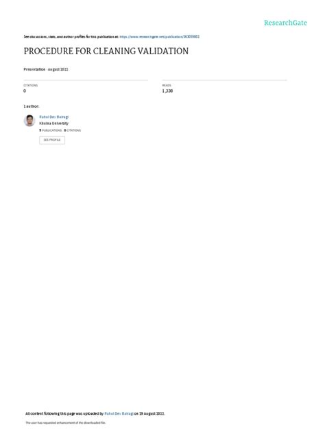 Image result for Basic Validation Method for Cleaning