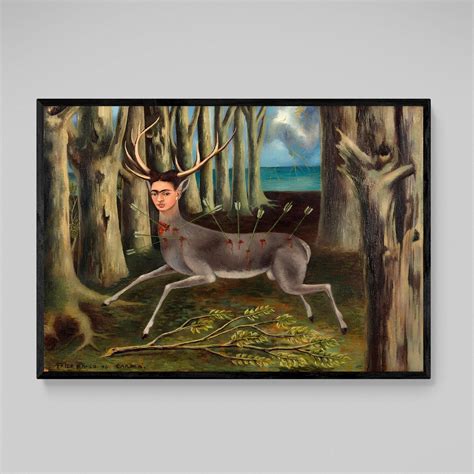 The Wounded Deer Frida Kahlo Wall Art | Luxury Art Canvas