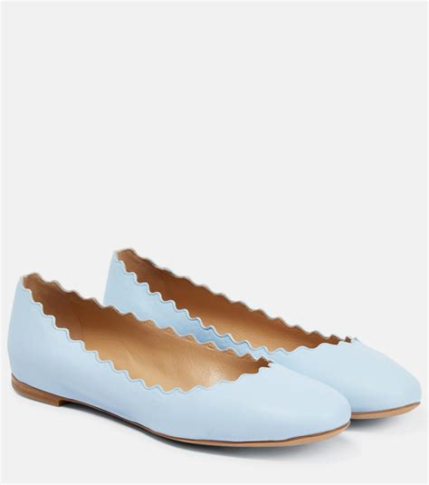 Chloe - Lauren leather ballet flats Chloe