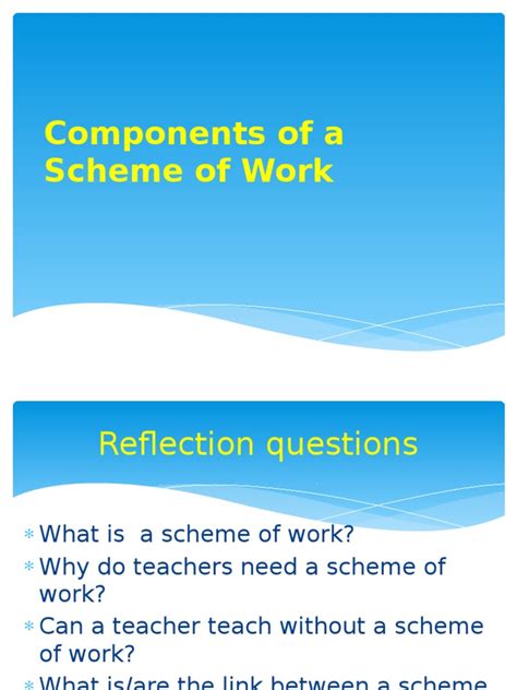 Scheme of Work Examples 的图像结果