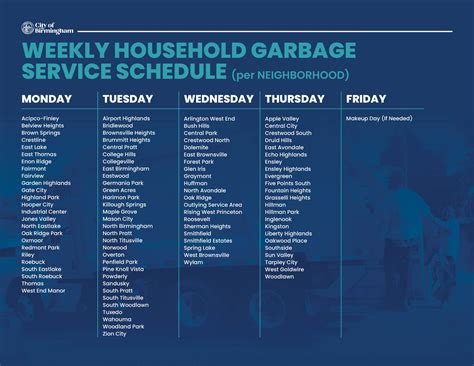 Image result for Local Garbage Pick Up Schedule