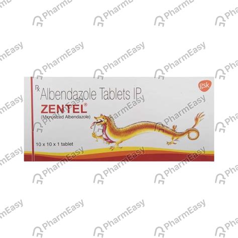 Zentel 400 MG Tablet (10): Uses, Side Effects, Price & Dosage | PharmEasy
