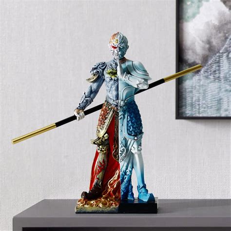YHYQiFei Monkey King Statue Sun Wukong Figure Chinese India | Ubuy