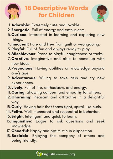 Descriptive Word Cards 的图像结果