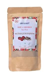 ABHIRASH HERBS HERBAL ROSE+ LIQUORICE Face Pack for Skin Glowing & Skin ...