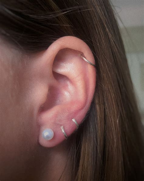Double Ear Lobe Piercing Ideas at Holly Michael blog