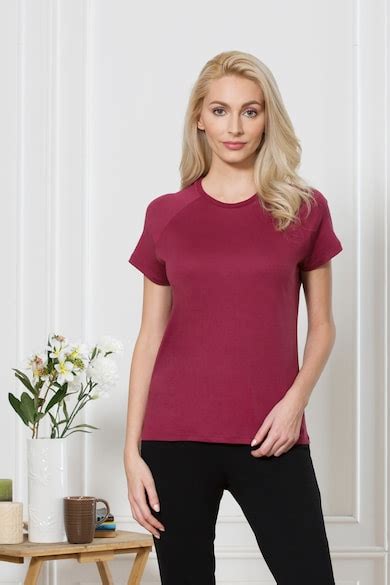 Buy Women Burgundy base Round Neck Online - 492382 | Van Heusen