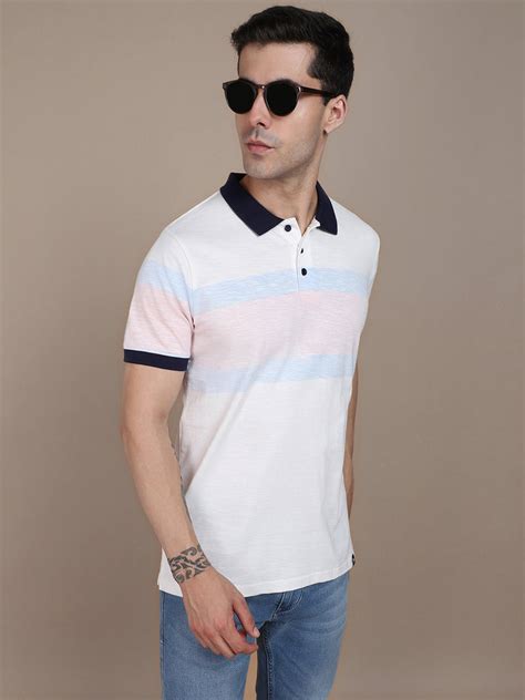 Men's Cotton Pink Solid Polo T-Shirt – DENNIS LINGO