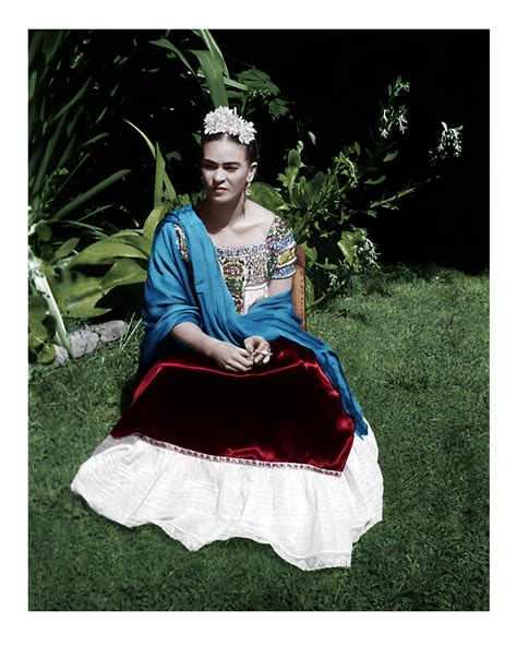 Leo Matiz - Frida Kahlo in the Blue House, Coyoacán, Mexico. Color ...