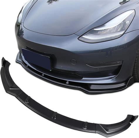 Tesla Y Front Bumper Lip Tesla Model Y Front Bumper Lip Kit (2020-2022 Tesla Model Y Accessories ...