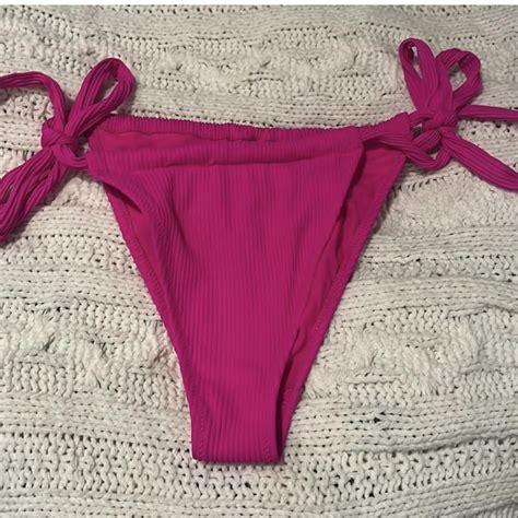 PacSun Women's Pink Bikini-and-tankini-bottoms | Depop