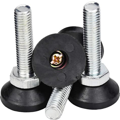 Buy 10Pcs Furniture Levelers Feet M10 x 40mm Threaded Adjustable Table ...