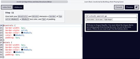 Image result for Step 17 Freecodecamp JavaScript Building a Role Playing Game