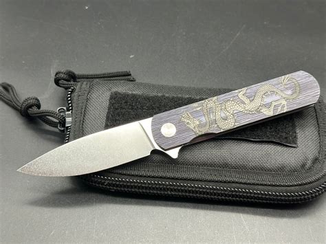 Monterey Bay Laconico knife XLC titanium integral handle w/M390 3.75 b ...