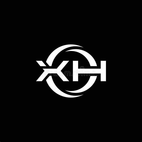 XH Logo Monogram Design Template Stock Vector - Illustration of font ...